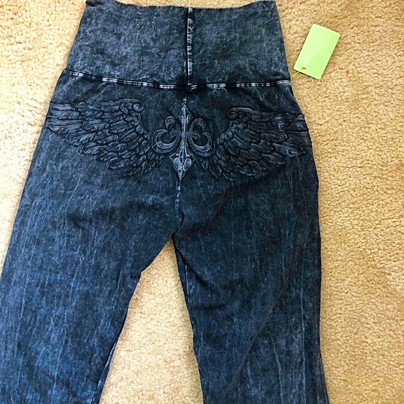 Jeans-like high rise gray leggings size L - Picture 8 of 8